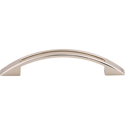 Top Knobs Tango Cut Out Bar Pull - 3 3/4" CTC - Brushed Satin Nickel