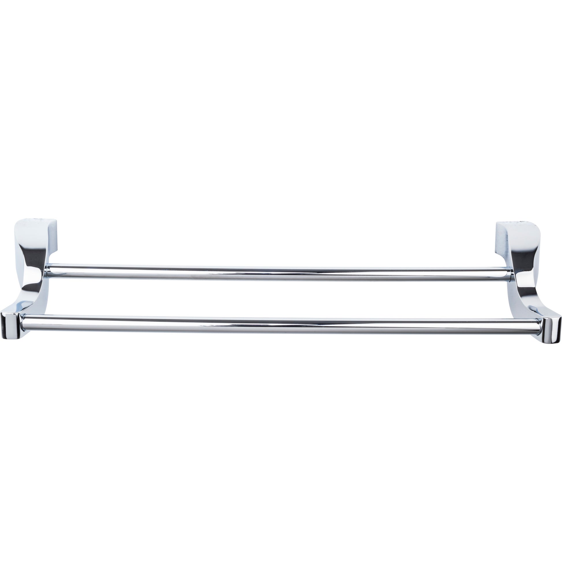 Top Knobs Aqua Double 25 1/4" Wall Mounted  Towel Bar - Polished Chrome