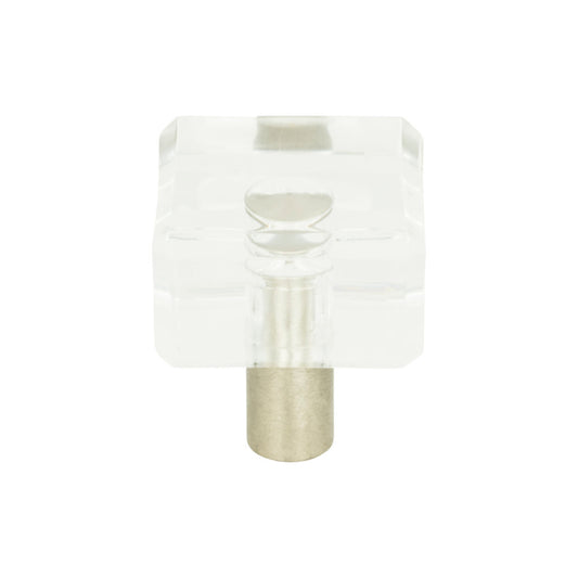 Atlas Optimism 1 1/4" Length Square Knob (3145) - Brushed Nickel