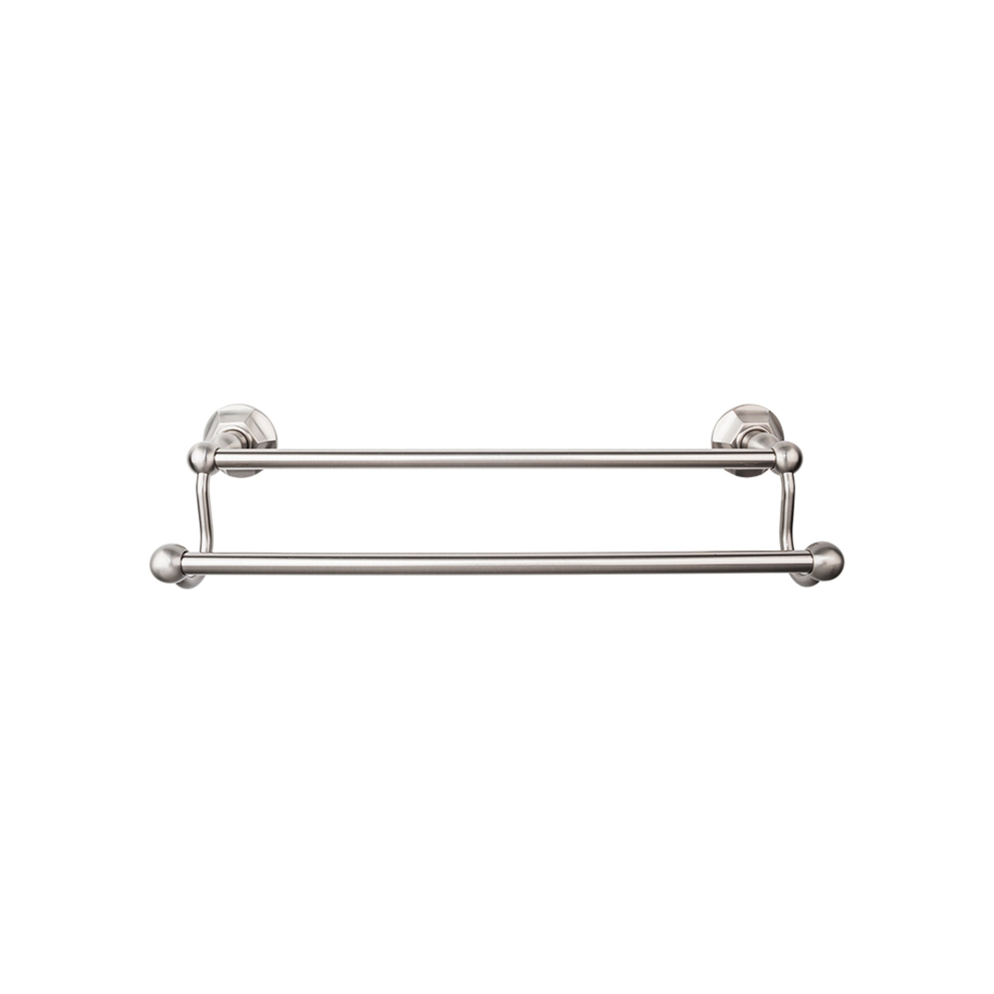 Top Knobs TOP BATH (R) Edwardian Bath Double 26 1/2" Wall Mounted  Towel Bar - Brushed Satin Nickel