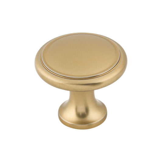 Top Knobs Ringed Mushroom Knob - Ash Gray