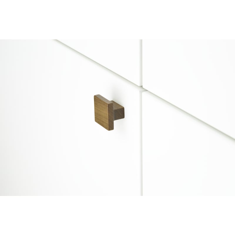 Designer Wood Square Cabinet Knob