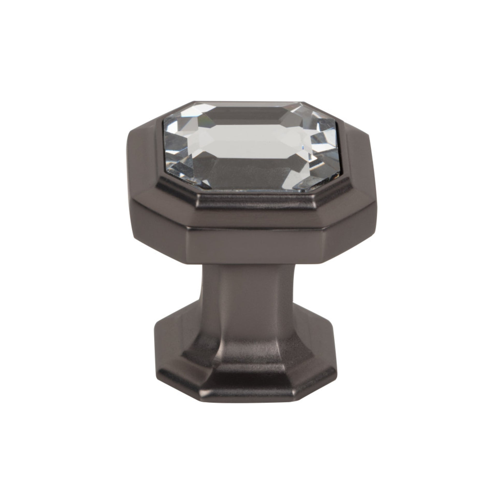 Top Knobs Crystal Emerald Geometric Knob - Ash Gray
