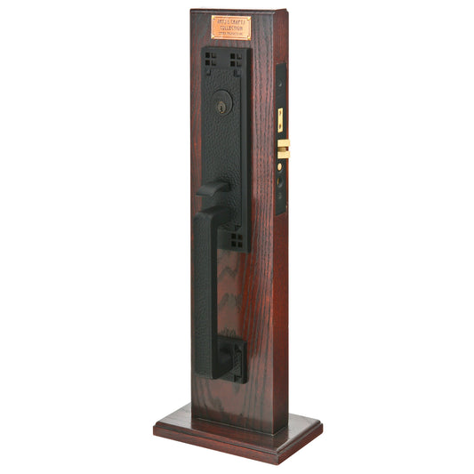 Craftsman Monolithic Mortise Entry Set – Flat Black