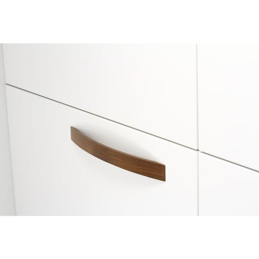 Ashley Norton Strap Designer Wood Cabinet Pull - Walnut (Lacquered)