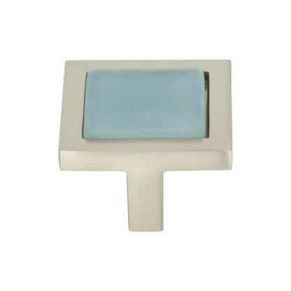 Atlas Spa Length Square Knob - Brushed Nickel