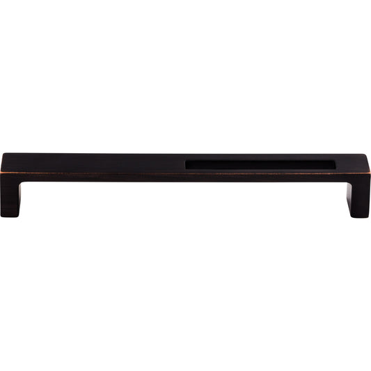 Top Knobs Modern Metro Slot 7" Center to Center Bar Pull - Tuscan Bronze