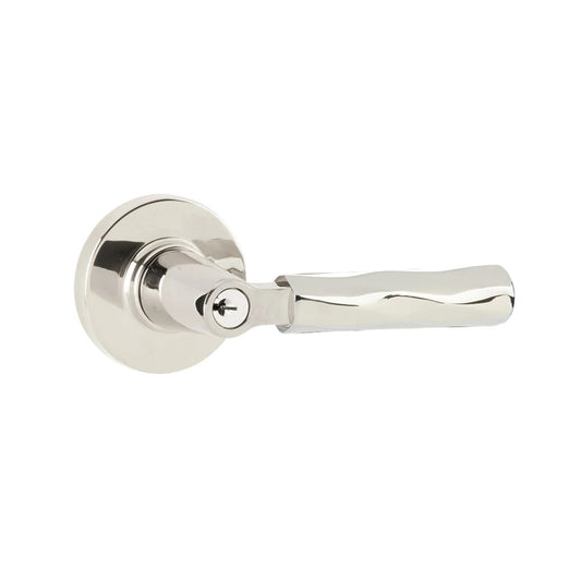 SELECT Key In L-Square Tribeca Lever – keyed, polished-chrome