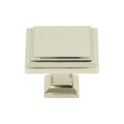 Atlas Sutton Place Square Knob - Brushed Nickel