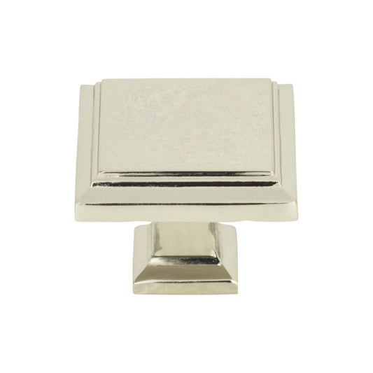 Atlas Sutton Place Square Knob - Brushed Nickel