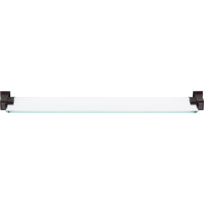 Atlas Sutton Place Bath Glass Shelf Inches Venetian Bronze - Venetian Bronze