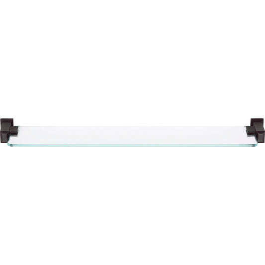 Atlas Sutton Place Bath Glass Shelf Inches Venetian Bronze - Venetian Bronze