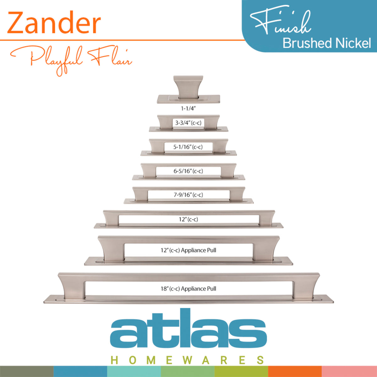 Atlas Zander Length Rectangle Knob