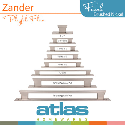 Atlas Zander Length Rectangle Knob