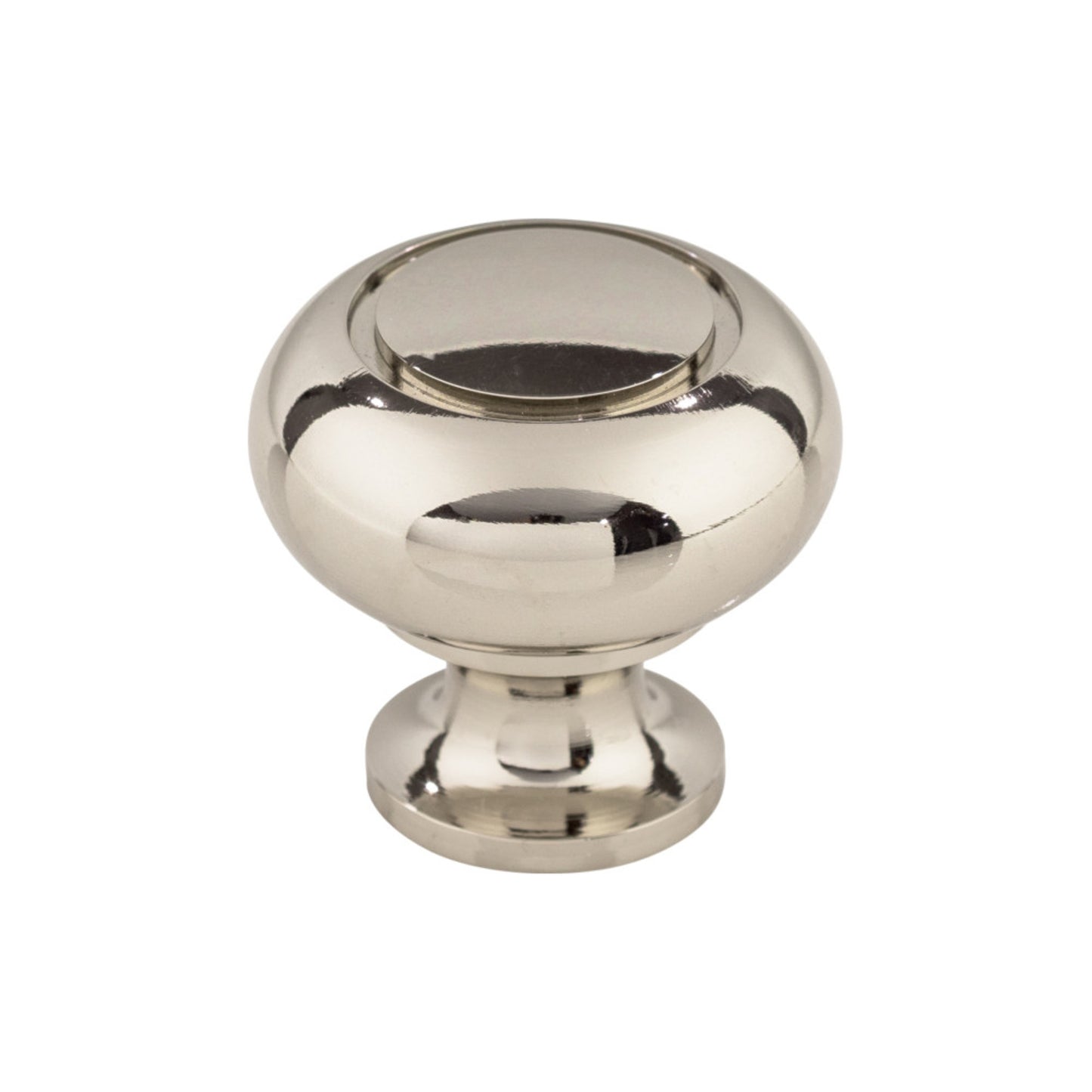 Top Knobs Ring Round Knob - 1 1/4" Dia. - Brushed Satin Nickel