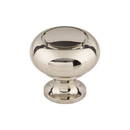 Top Knobs Ring Round Knob - 1 1/4" Dia. - Brushed Satin Nickel