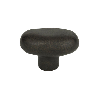 Atlas Distressed Oval Knob - Antique Bronze