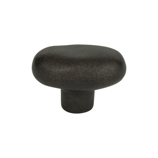 Atlas Distressed Oval Knob - Antique Bronze