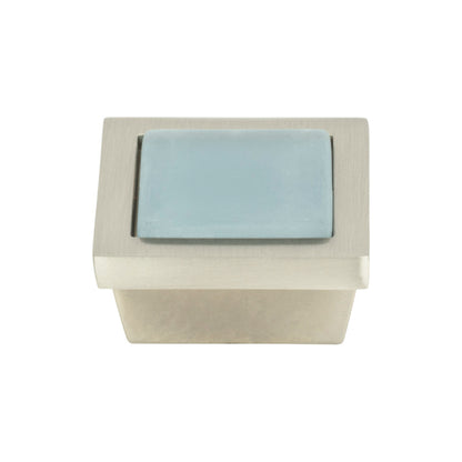 Atlas Spa Length Square Knob - Brushed Nickel
