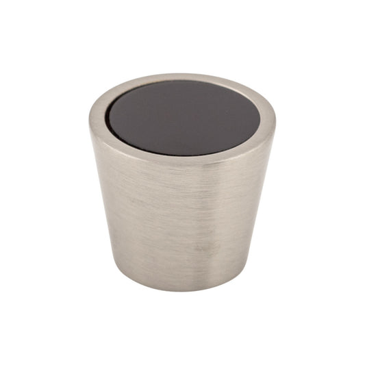 Top Knobs Black Crystal Center Diameter Round Knob