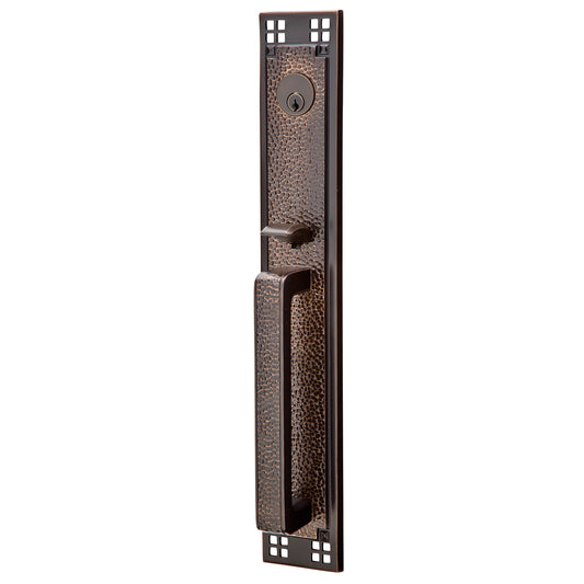 Arts & Crafts Full Length Tubular Entry Set – Oil Rubbed Bronze