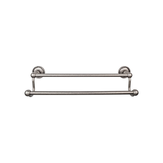 Top Knobs TOP BATH (R) Edwardian Bath Double 32 1/2" Wall Mounted  Towel Bar - Antique Pewter