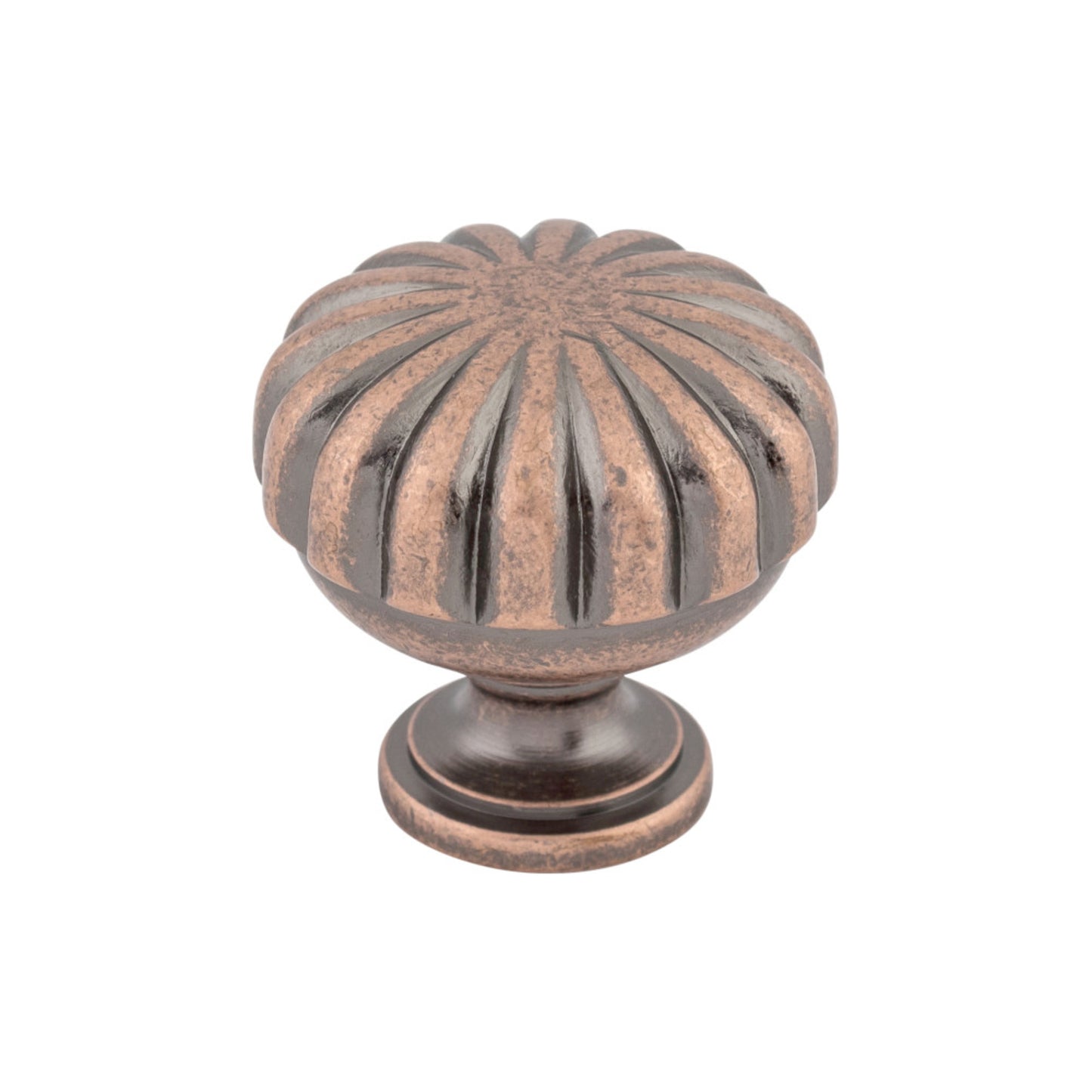 Top Knobs Melon Round Knob - Antique Copper