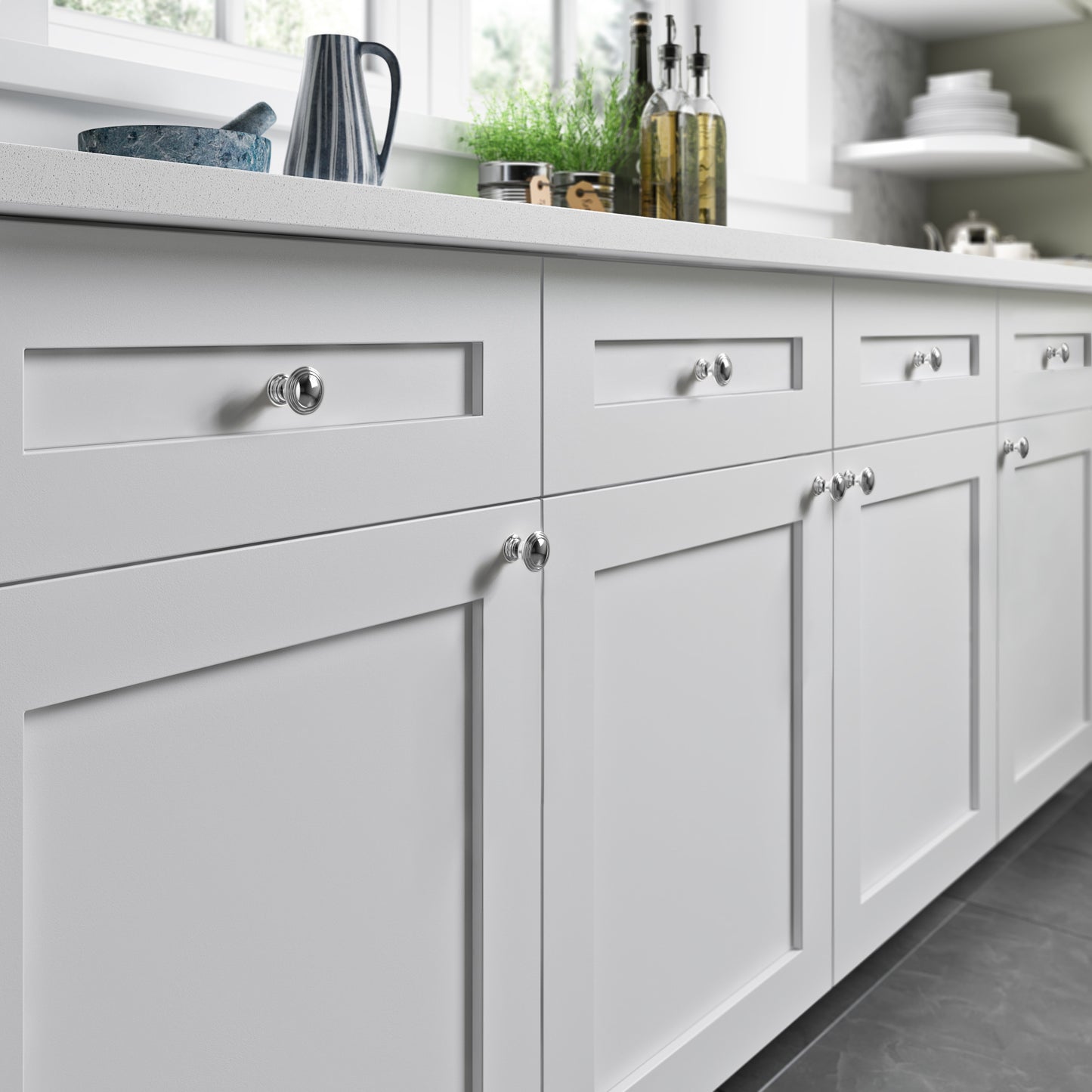 Top Knobs Reeded Diameter Round Knob