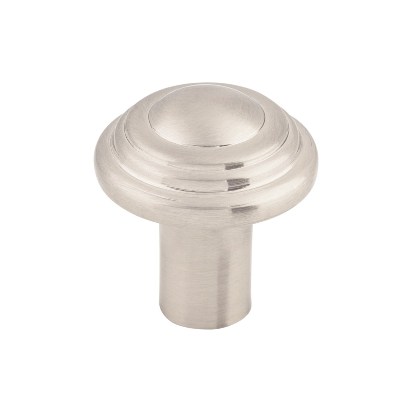 Top Knobs Aspen Ii Button Round Knob - 1 1/4" Dia. - Brushed Satin Nickel