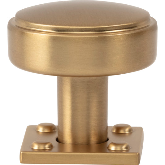 Atlas Benning Round Knob - Brushed Nickel