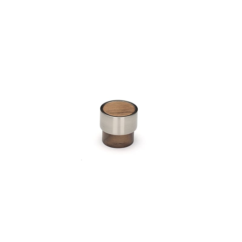 Ashley Norton Designer Wood Round Knob - Walnut (Lacquered)
