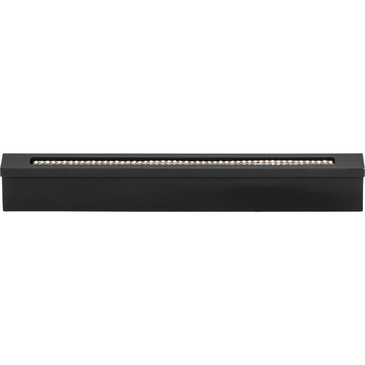 Atlas Crystal 3 3/4" Center to Center Bar Pull (3201) - Matte Black