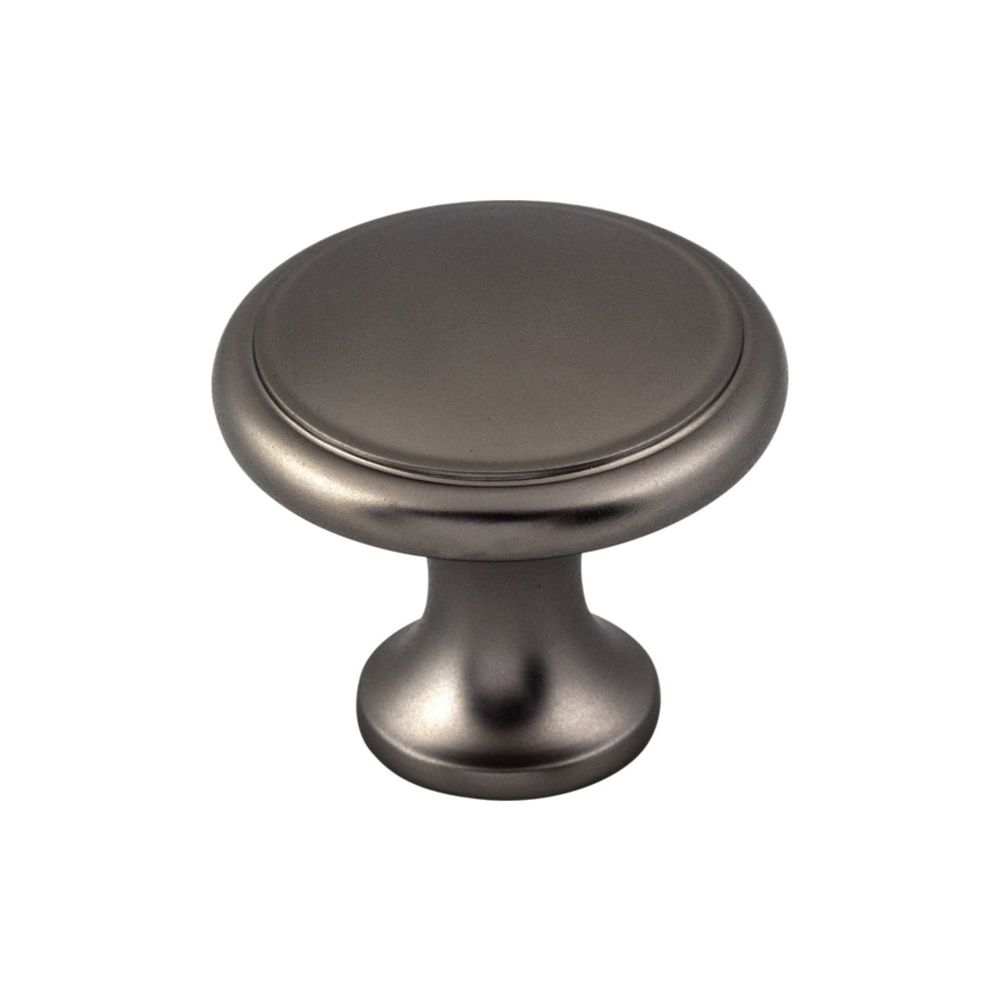 Top Knobs Ringed Mushroom Knob - Ash Gray