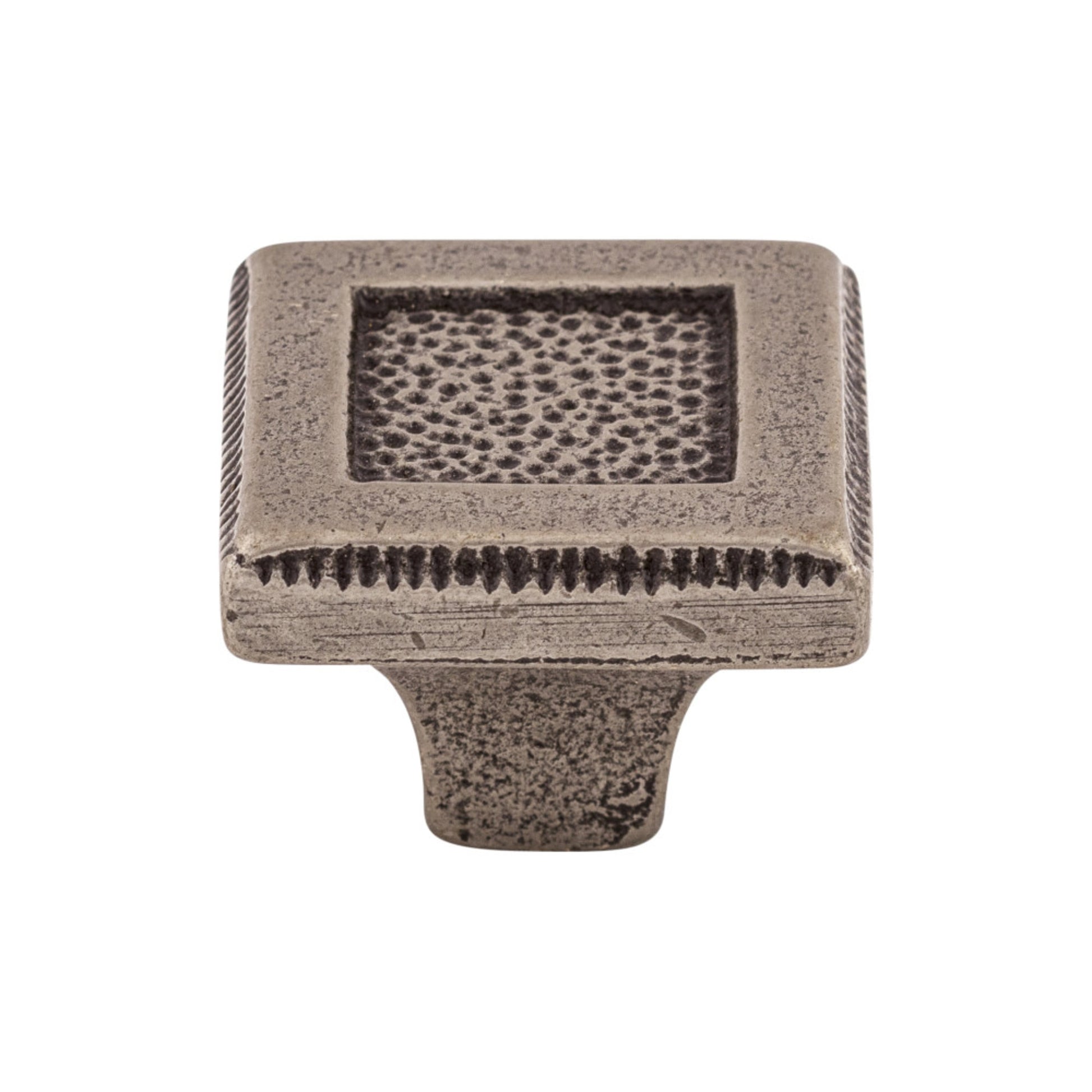 Top Knobs Square Inset Square Knob - 1 5/16" - Cast Iron