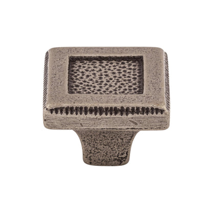 Top Knobs Square Inset Square Knob - 1 5/16" - Cast Iron