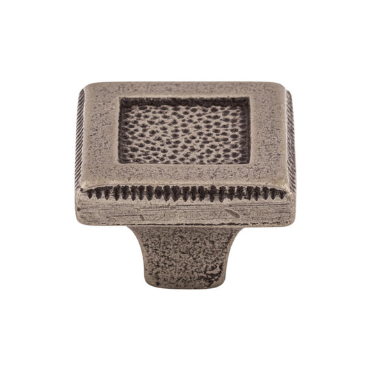 Top Knobs Square Inset Square Knob - 1 5/16" - Cast Iron