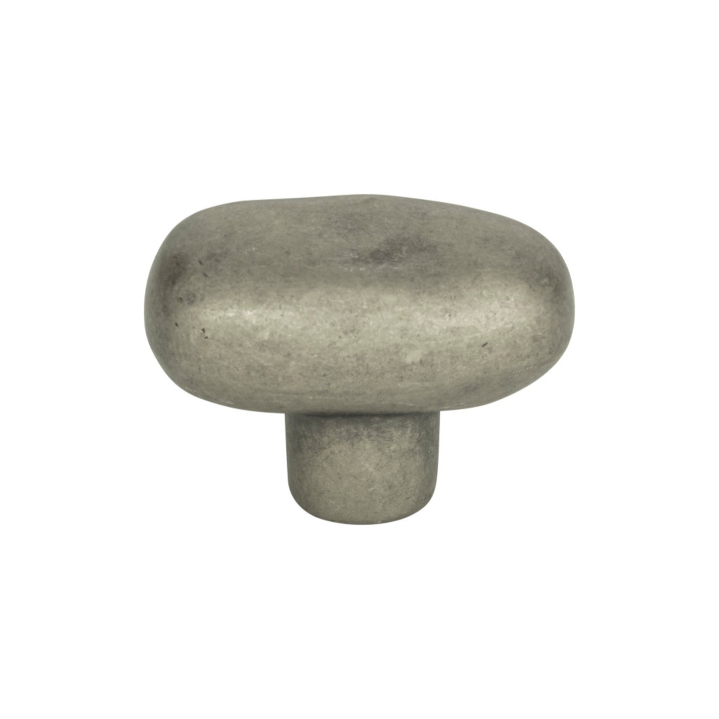 Atlas Distressed 1 11/16" Length Oval Knob (332) - Pewter