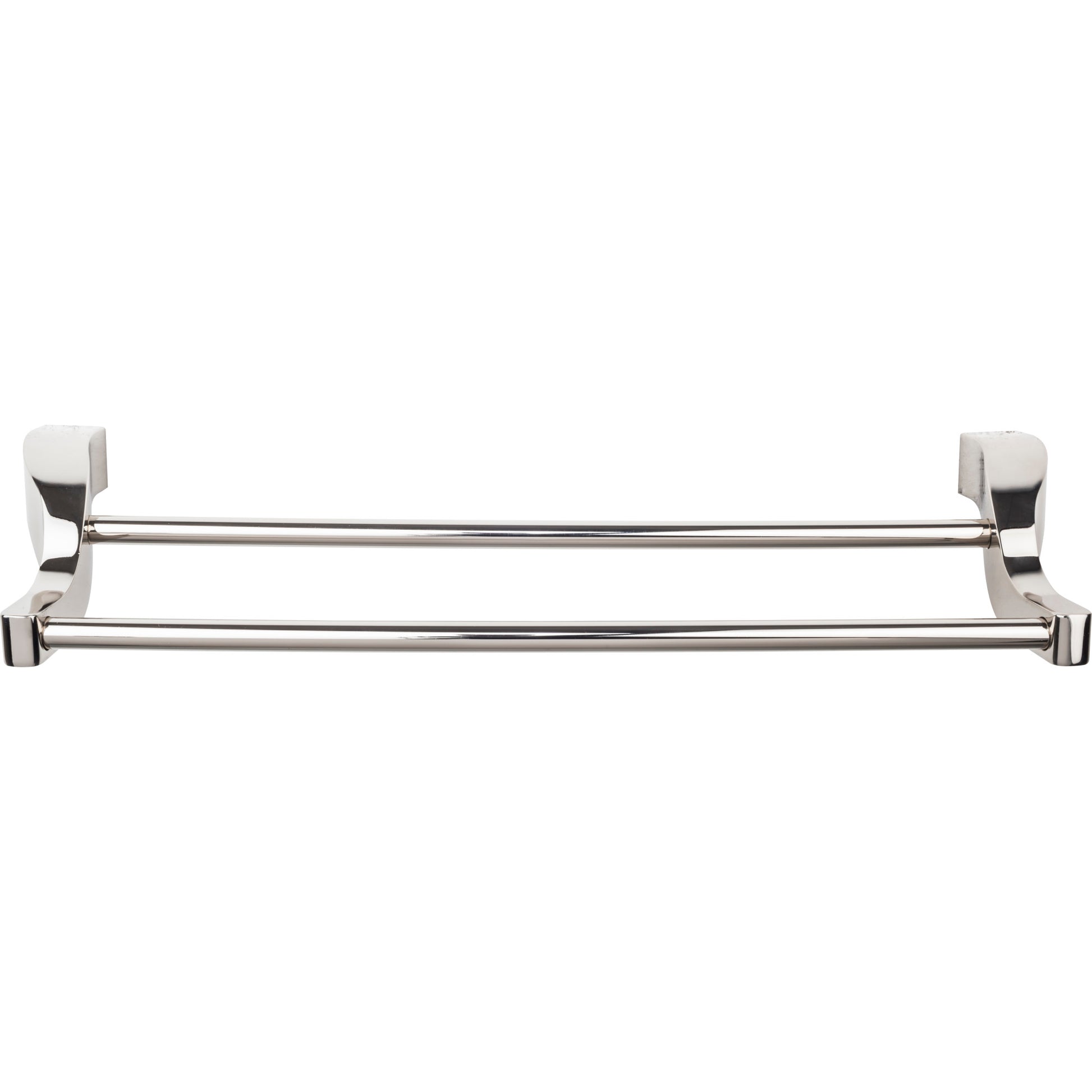 Top Knobs Aqua Double 19 1/4" Wall Mounted  Towel Bar - Polished Nickel