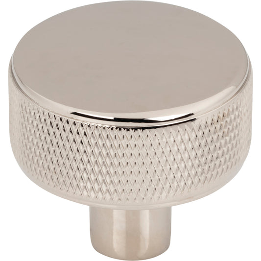 Top Knobs Burnham 1 1/4" Length Round Knob - Polished Nickel