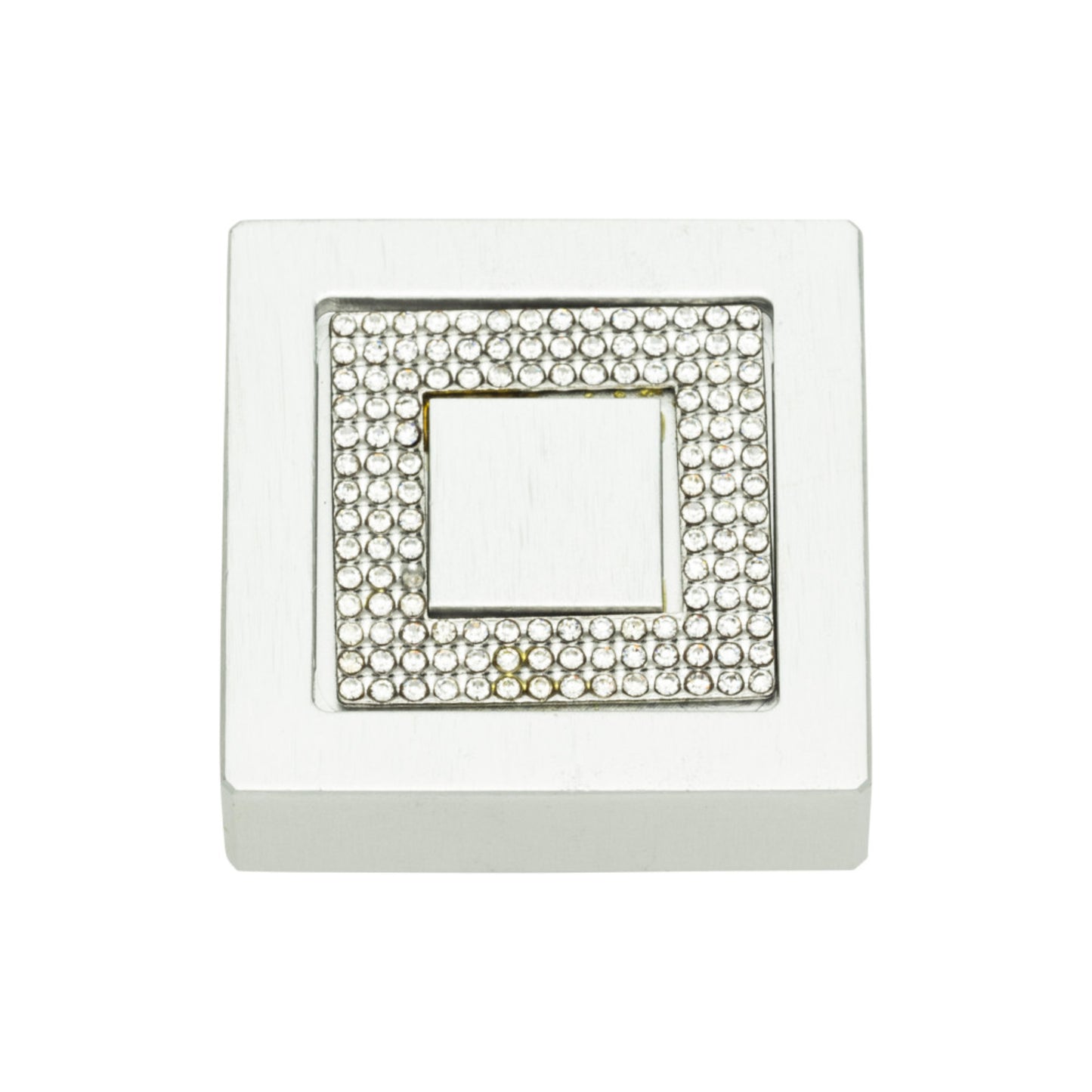 Atlas Crystal Length Square Knob
