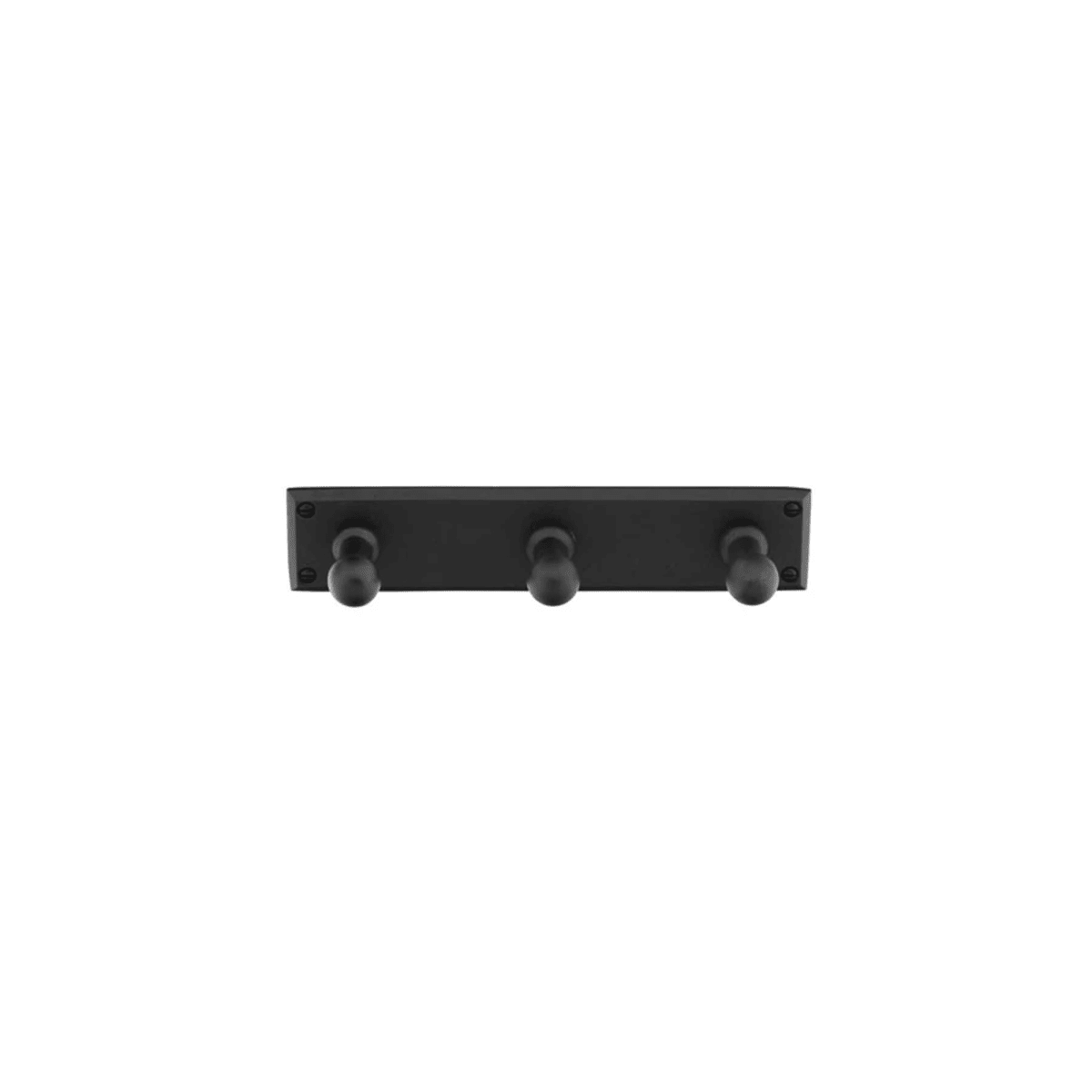 Emtek Sandcast Bronze 3 Hooks with Rectangular Plate