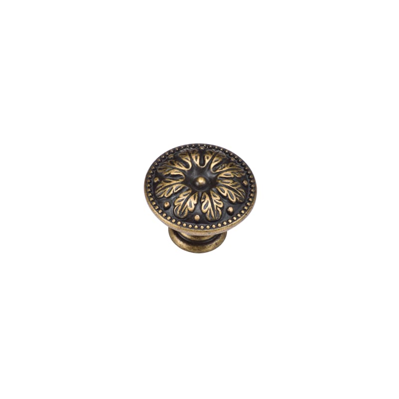 Floral Round Cabinet Knob