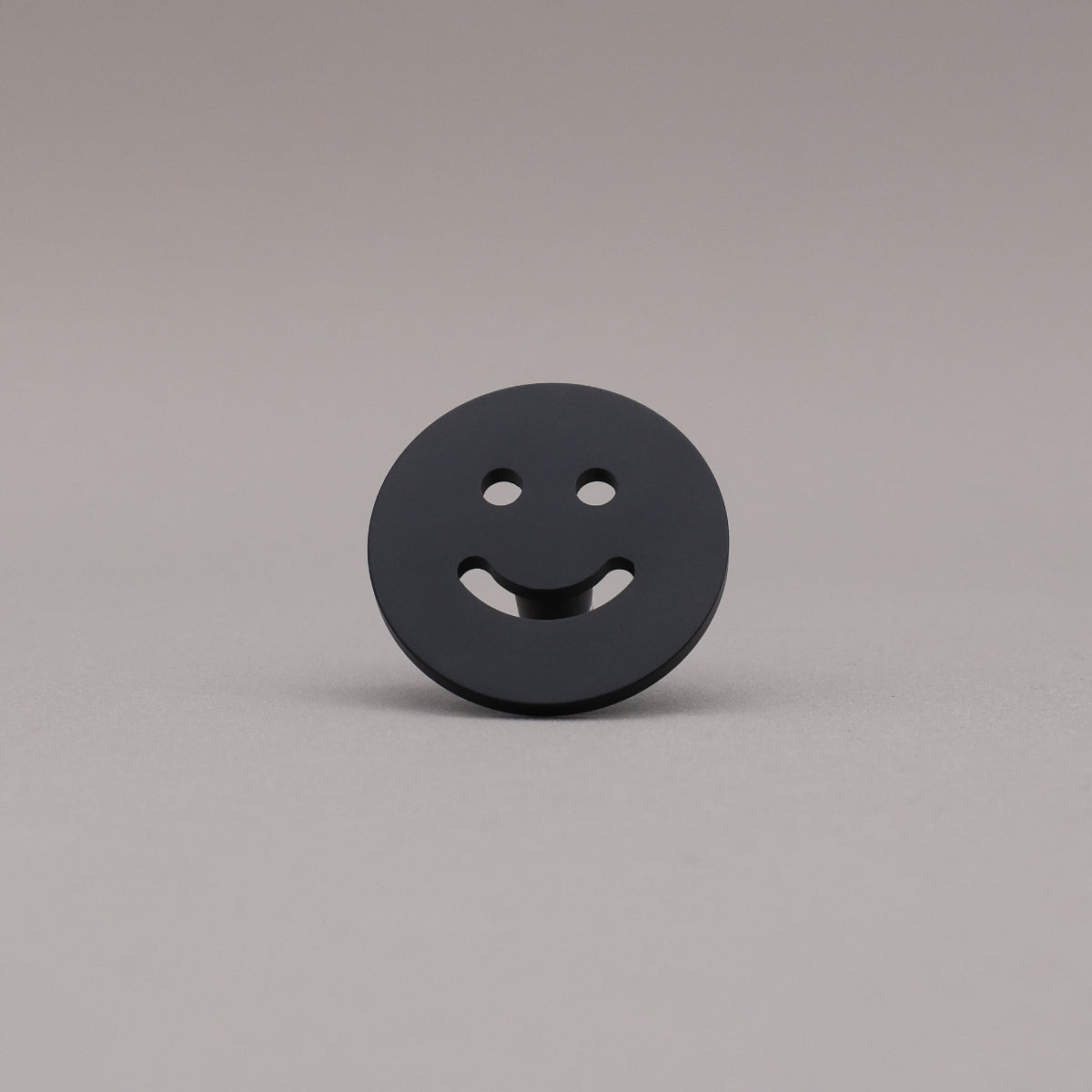 Hapny Smiley Cabinet Knob - Matte Black