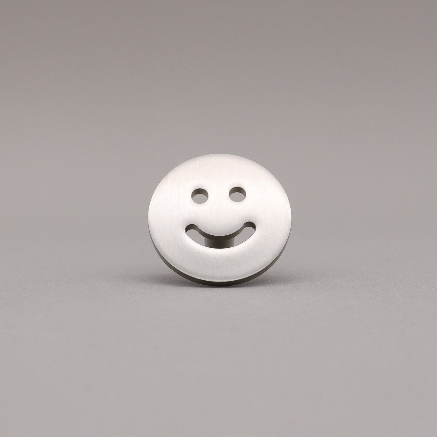 Hapny Smiley Cabinet Knob - Satin Nickel