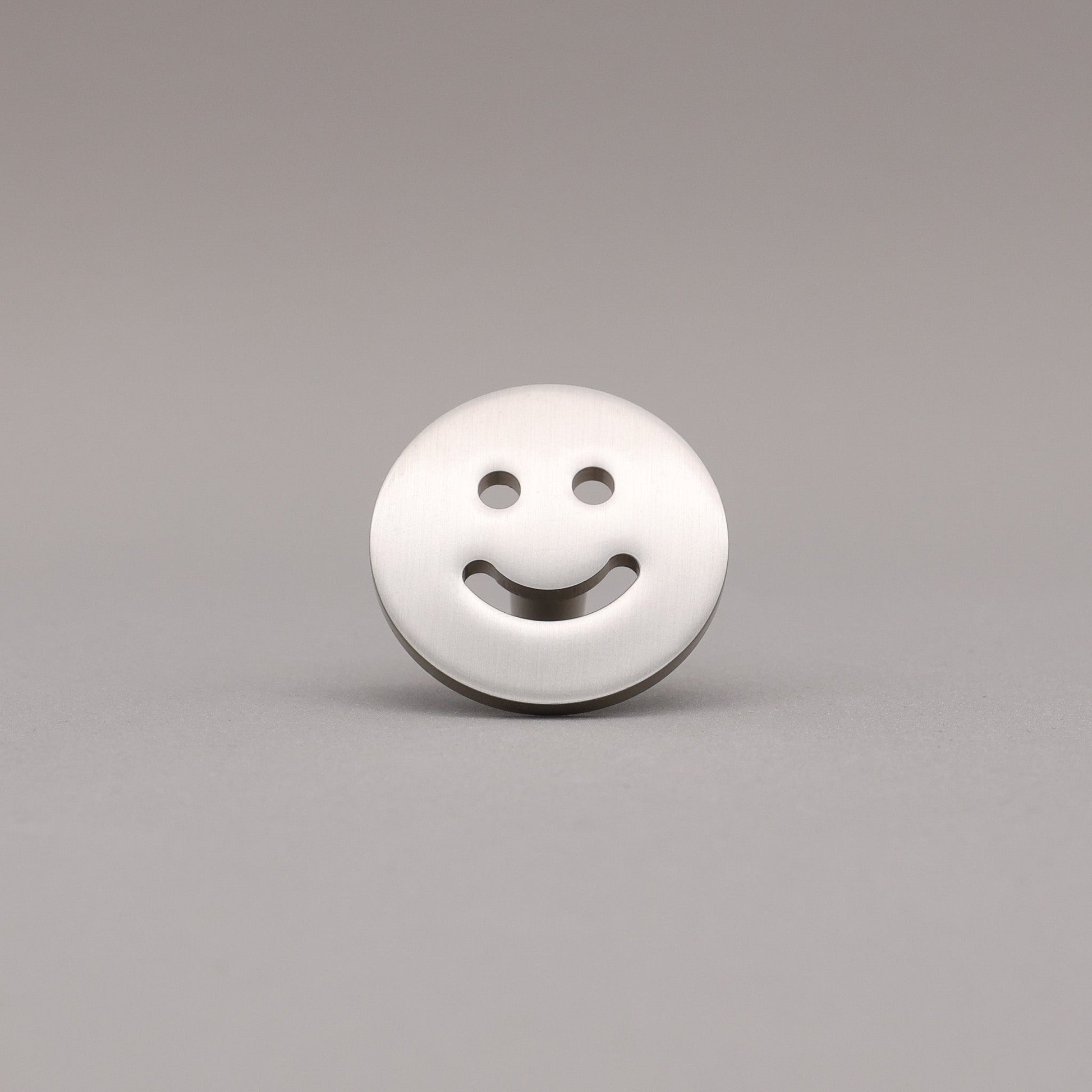 Hapny Smiley Cabinet Knob - Satin Nickel