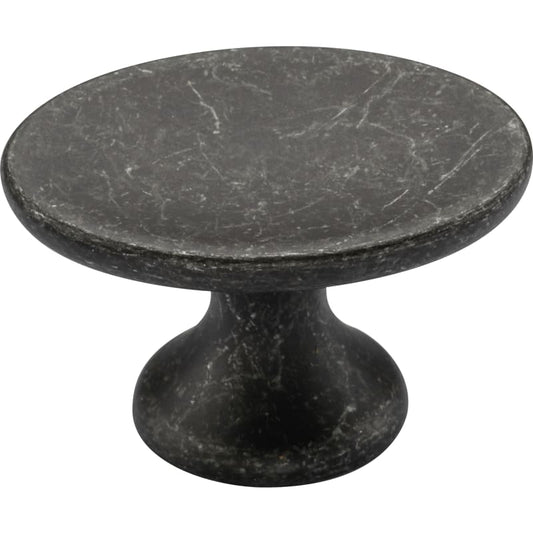 Ashley Norton Oval Capri Cabinet Knob - Vintage Black Iron