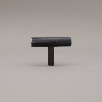 Hapny Sunburst Cabinet T-Knob - Venetian Bronze