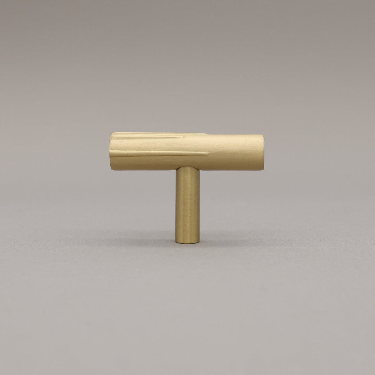 Hapny Sunburst Cabinet T-Knob - Satin Brass
