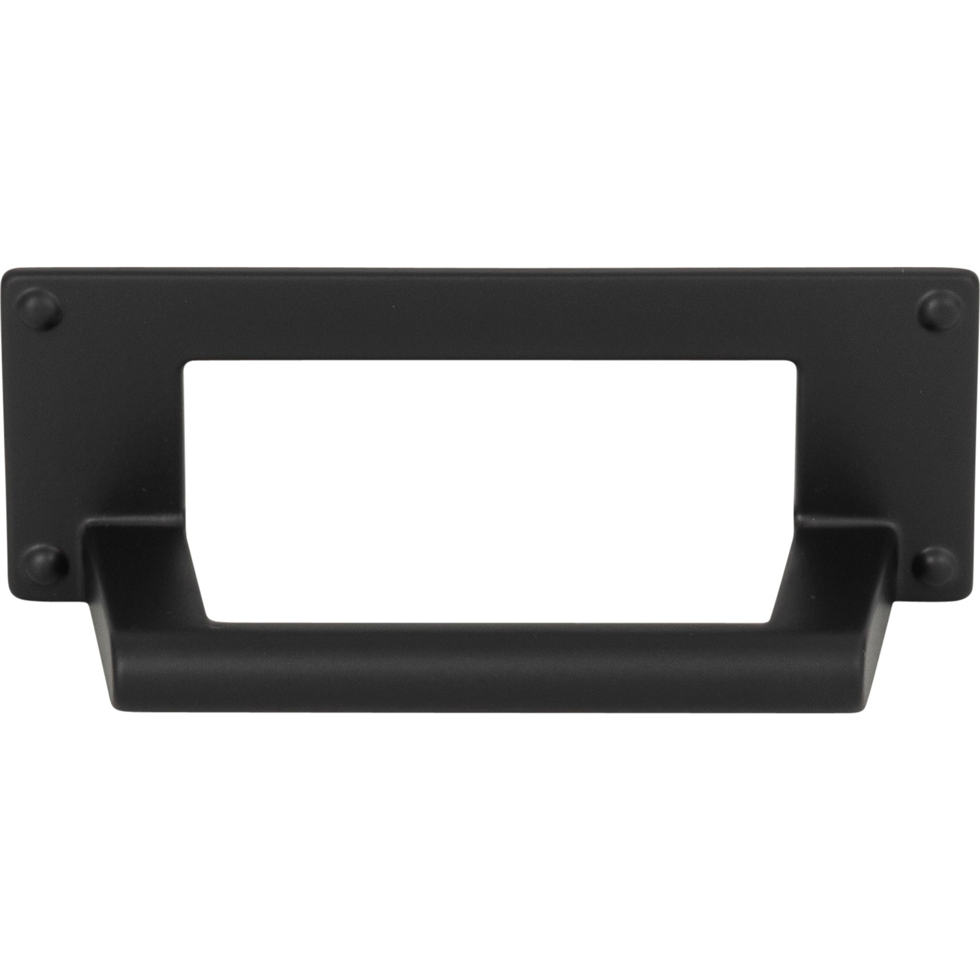 Atlas Bradbury 3" Center to Center Cup/Bin Pull (A301) - Matte Black