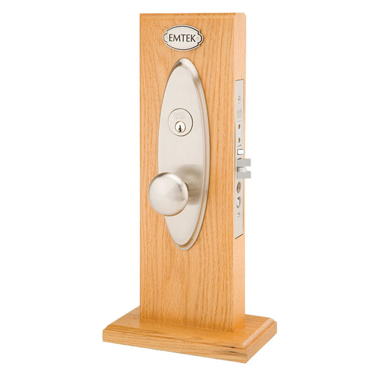 Memphis Knob-by-Knob / Lever-by-Lever Mortise Entry Set – Satin Nickel